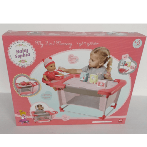 Baby Sophia 3 In 1 Nursery Bed With Accessories - 922123