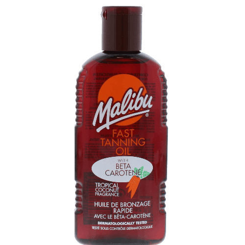 Malibu Fast Tanning Oil With Beta Carotene - 200Ml