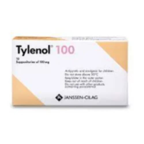 Tylenol Supp 100Mg 10'S