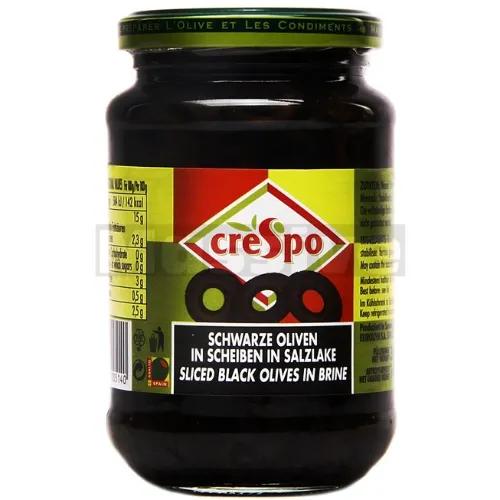 Crespo Sliced Black Olives 354 Gr