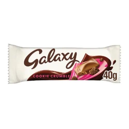 Galaxy Cookie Crumble Chocolate Bars 24 X 40G