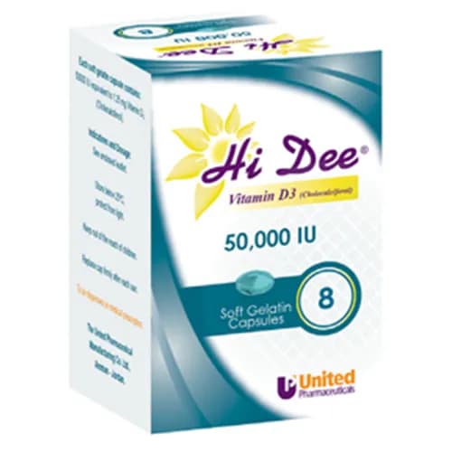 Hi Dee Vit.D3 50,000Iu 8Caps