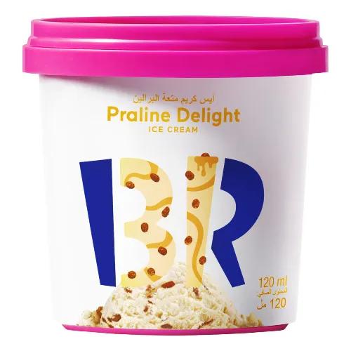 Baskin Robbins Praline Delight Ice Cream - Vegetarian 120 Ml