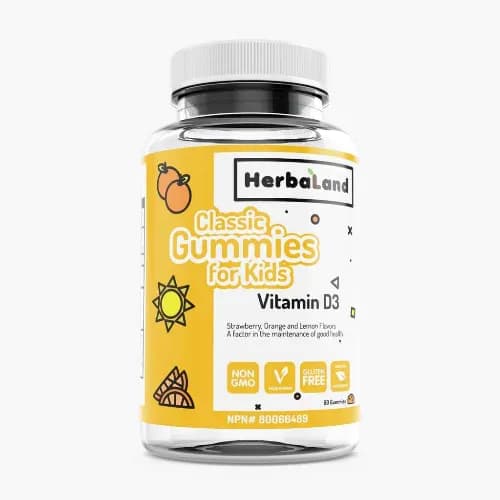 Herbaland Classic Gummies For Kids Vitamin D3