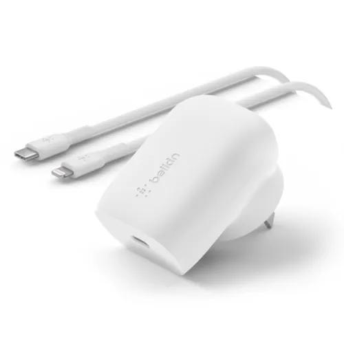 Belkin Boost Charge 30w Wall Charger With Usb-c To Lightning Cable