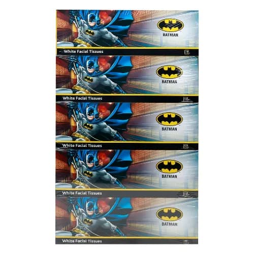 Batman Yellow White Facial Tissues 2ply200 1 Piece