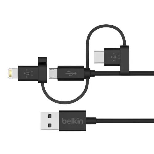 Belkin Usb-A Universal 3-In-1 Cable - Black