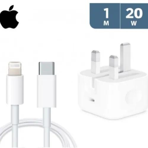 iPhone Original 20W Usb-C Power Adapter + iPhone Usb-C To Lightning Cable 1M