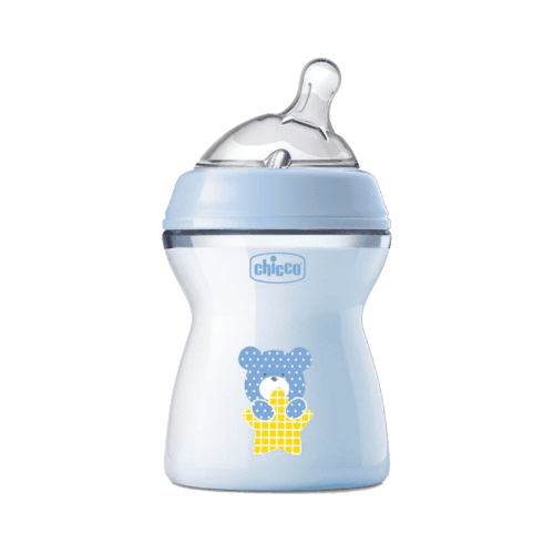 CHICCO NATURAL FEELING PLASTIC BOTTLE 2M+ 250ML  BOY