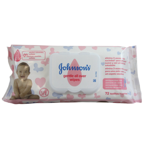 Johnson'S Gentle All Over Wipes 72'S