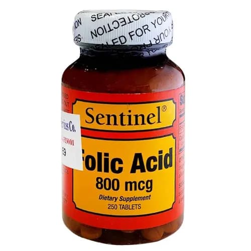 Sentinel Folic Acid 800 Mcg 250 Tab