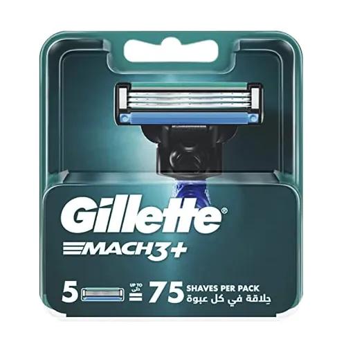 Gillette Mach3+ Razor Blade Refills 5 Per Pack