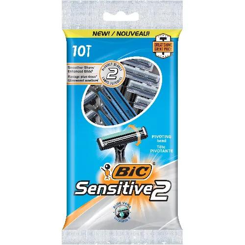 Bic Sensitive 2 Razors 6 Per Pack