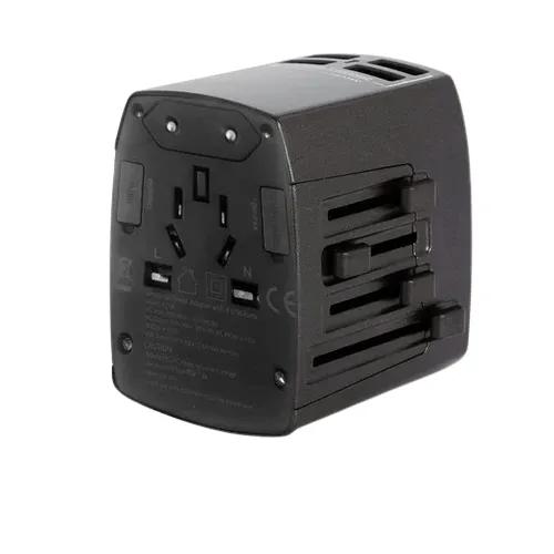 Anker Universal Travel Adapter With 4 Usb Ports - Black