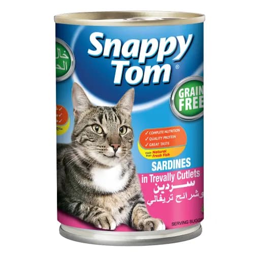 Snappy Tom Sardines & Trevalley Cutlets 400G