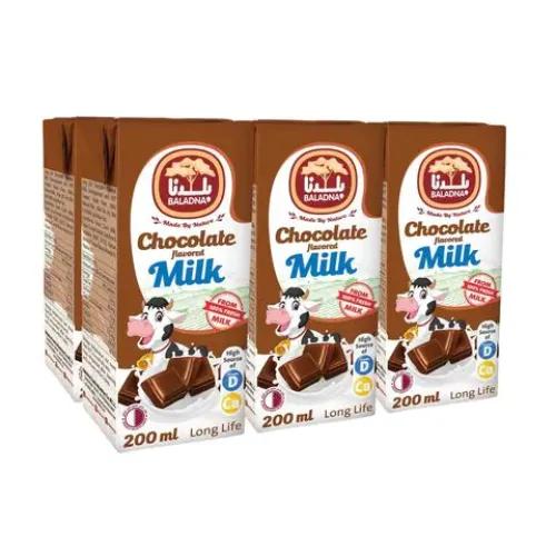 Baladna Long Life Chocolate Milk 6 X 200 Ml