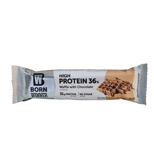 Born Winner Mega Pro Protein Waffle With Chocolate - 85Gm