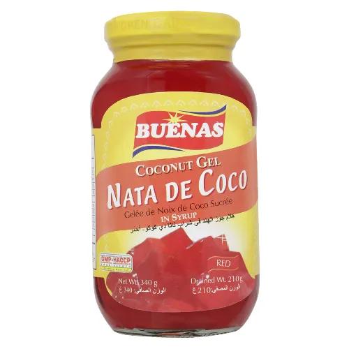 Buenas Red Coconut Gel In Syrup 340 Gr