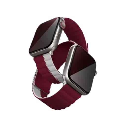 Uniq Revix Reversible Magnetic Apple Watch Strap 45/44/42Mm - Qatar (Maroon)