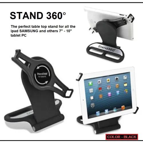 Tabletop Stand For All Ipad,Samsung & Other 7"-10" Tablet Pc (Black)