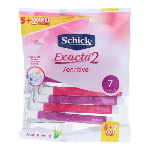 Schick Exacta 2 Sensitive Razor Women 7+3 Free