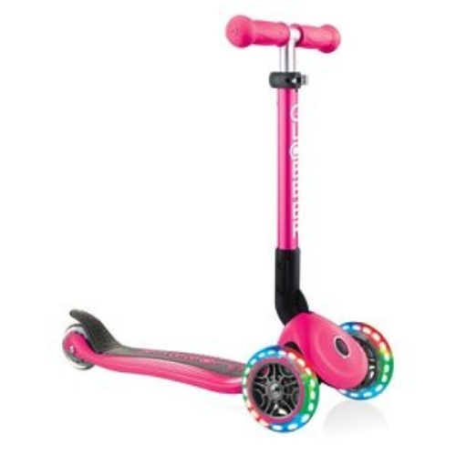 Globber Junior Foldable Lights Neon Pink - 920070