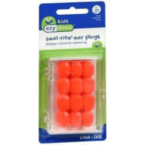 Ezy Dose Kids Ear Plugs 6 Pair + Case