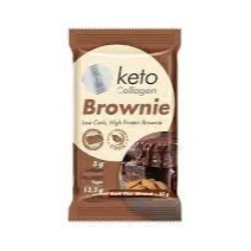 Keto Collagen Brownie Dark Choc Almond 50g