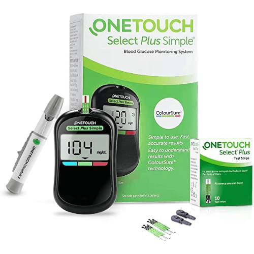 One Touch Plus Kit + 100 Select Plus Str