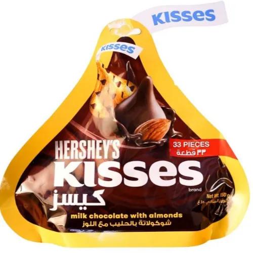 Hershey'S Kisses Milk Chocolate With Almonds 33 Pieces 150G