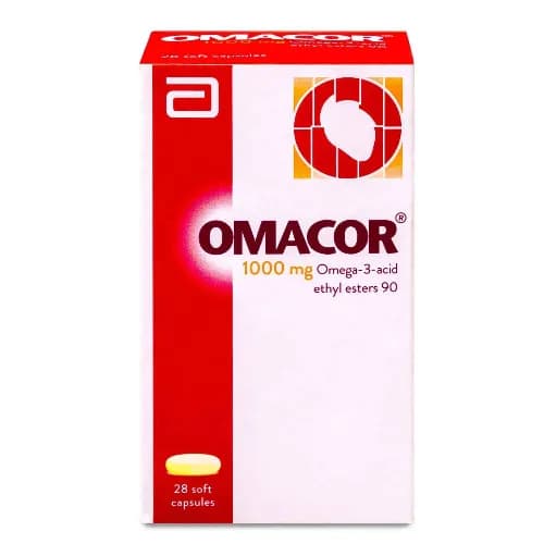 Omacor 1000 mg  28 softgels .