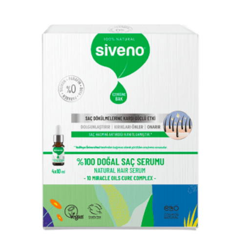 Siveno Natural Hair Serum - 4 X 10Ml