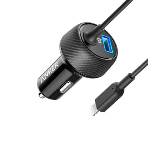 Anker Power Drive 2 Elite With Lightining Connector Black