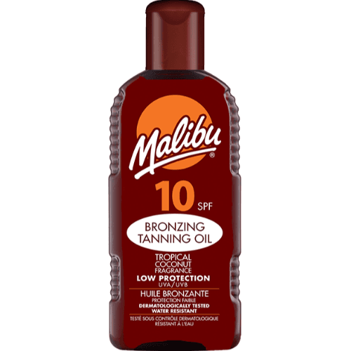 Malibu 10Spf Bronzing Tanning Oil - 200Ml