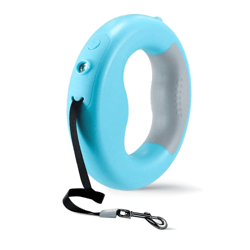 Turquoise Led Lighting Leash (Usb Rechargeable)