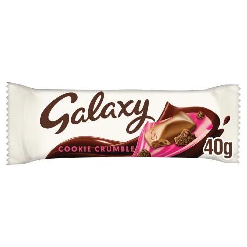 Galaxy Cookie Crumble Chocolate Bar 40G