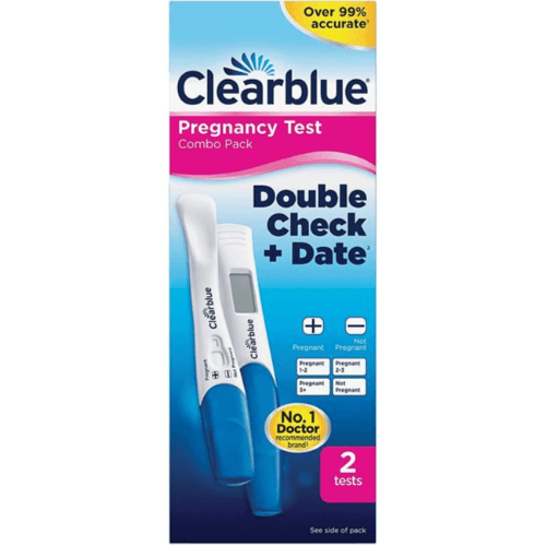 Clearblue Pregnancy Test Combo Pack (Double Check + Date) - 2 Tests