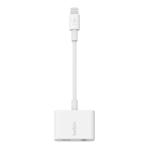 Belkin 3.5 Mm Audio + Charge Rockstar,4",Wht