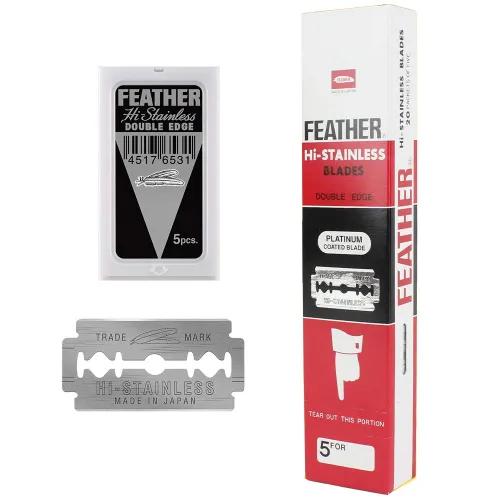 Feather Hi Stainless Doubled Edged Blade 5 Per Pack