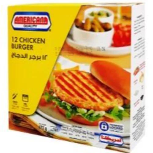 Americana Chicken Burger (12 Pieces) 672 Gr