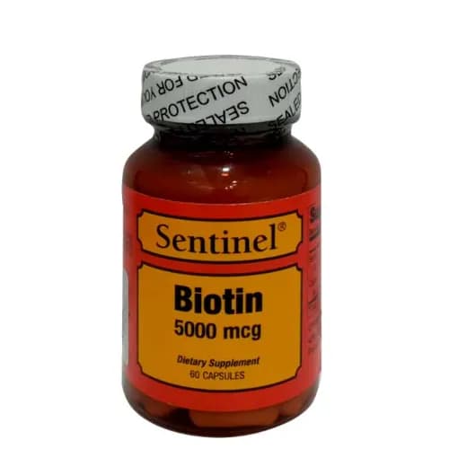 Sentinel Biotin 5000 Mcg 60 Cap