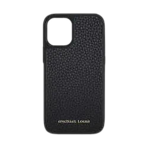 Michael Louis Pebbled Leather Case Iphone 14 - Black