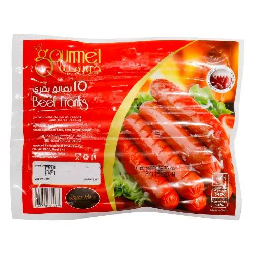 Gourmet Frozen Beef Franks 340G