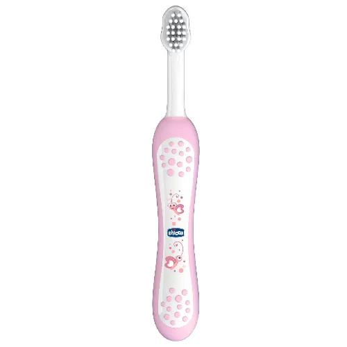 CHICCO TOOTHBRUSH 6-36M  PINK