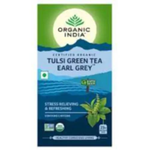 Organic India Tulsi Green Tea Early Grey