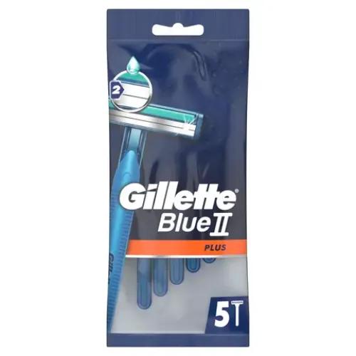 Gillette Blue Ii Plus Men’S Disposable Razors 5 Per Pack