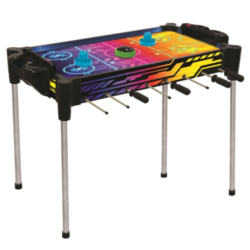 2-In-1 Reversible Football And Air Hockey Table Neon - 921968