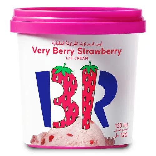 Baskin Robbins Very Berry Strawberry Ice Cream - Vegetarian 120 Ml