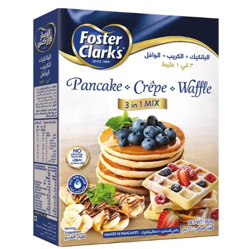 Foster Clark'S 3In1 Pancake, Crepe & Waffle Mix - Vegetarian, Artificial Colors Free 360G