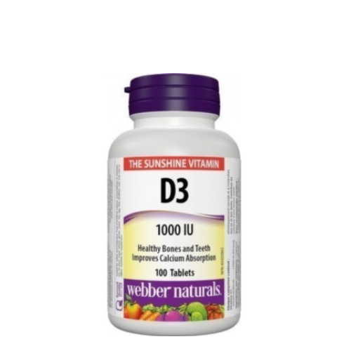 Webber Naturals D3 1000 Iu Tablets - 100'S